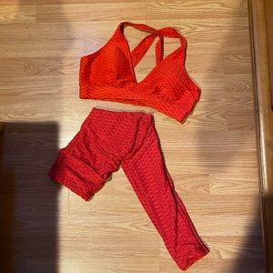 Tik tok leggings and sports bra